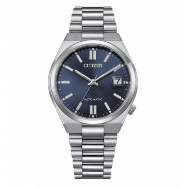 37mm Stainless Steel Blue 'Tsuyosa' Automatic Watch