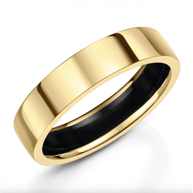 9ct Flat Court 6mm Wedding Ring