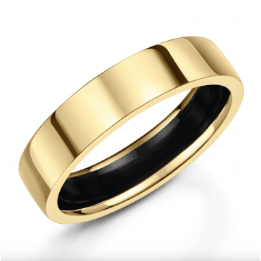 9ct Flat Court 6mm Wedding Ring