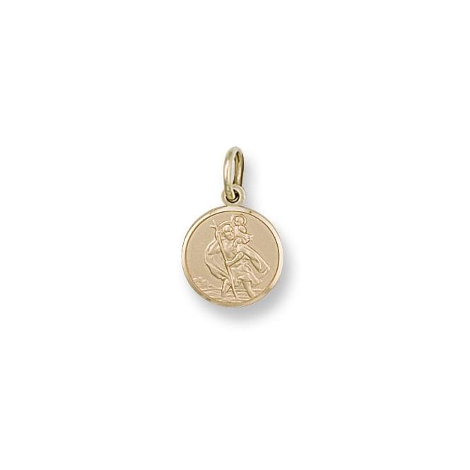 9CT GOLD SAINT CHRISTOPHER FREE ENGRAVING ST CHRIS PENDANT CHARM MEDAL GIFT BOX
