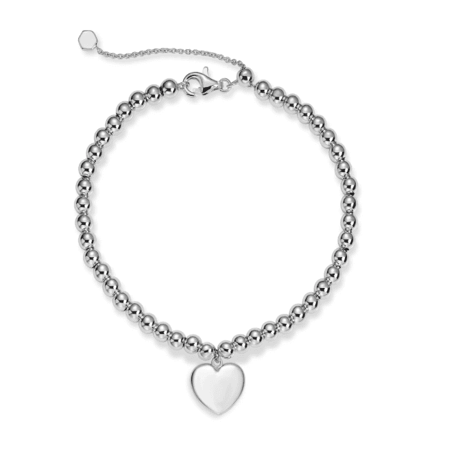 Beaded Heart Bracelet 