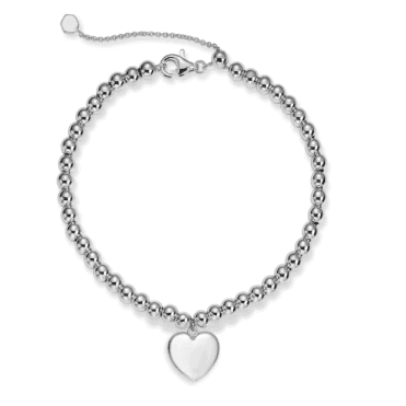 Beaded Heart Bracelet 