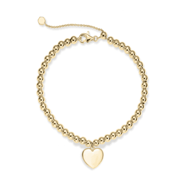 Beaded Heart Bracelet 
