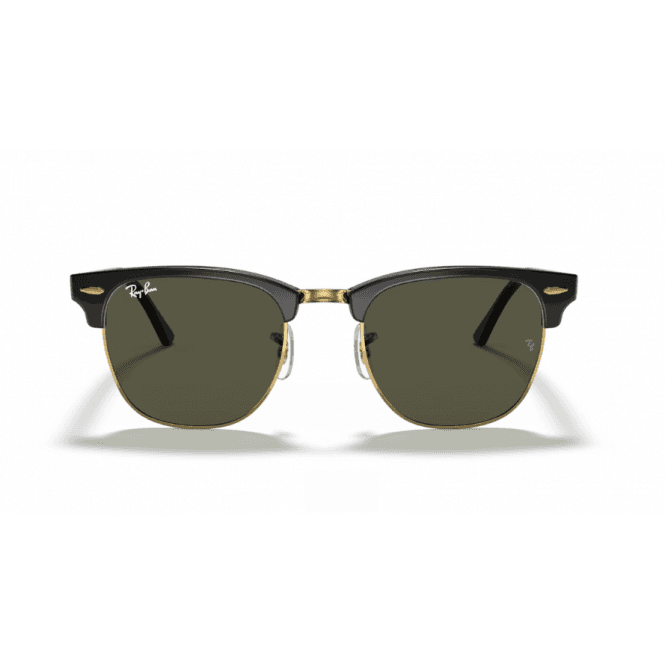 Black & Gold Clubmaster Sunglasses 