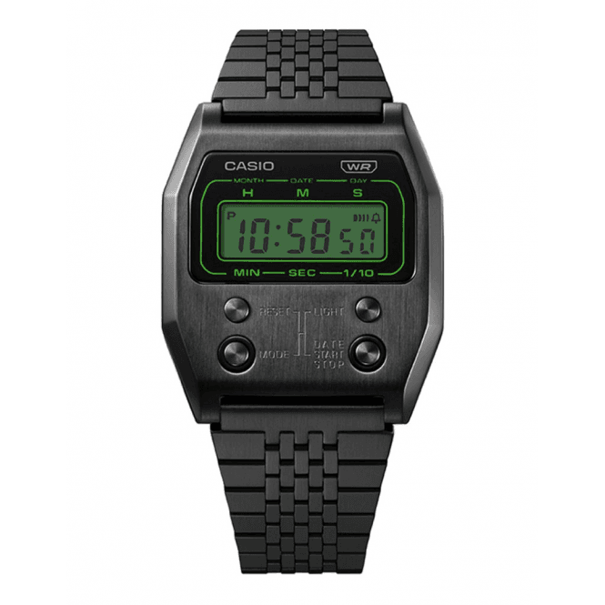 Black Ion Plated Digital Watch