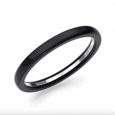 Black Zirconium 2.5mm Wedding Ring