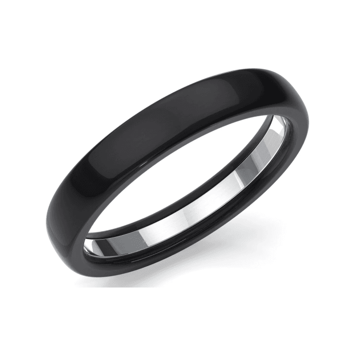 Black Zirconium 4mm Wedding Ring