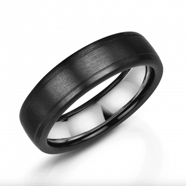 Black Zirconium 6mm Wedding Ring