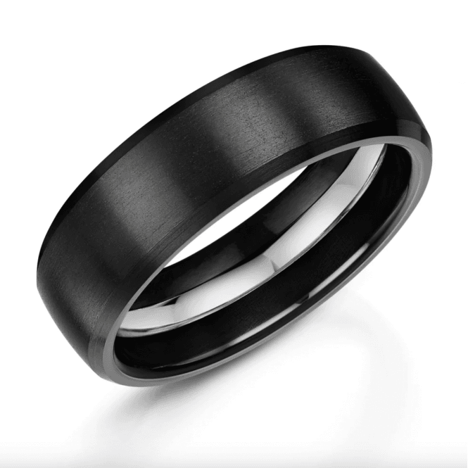 Black Zirconium 7mm Wedding Ring