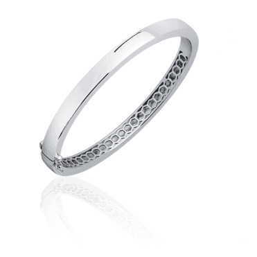 Bold Silver Bangle 