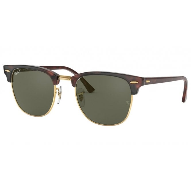 Brown Tortoise CLUBMASTER Polarized Sunglasses RB3016 990/58 51