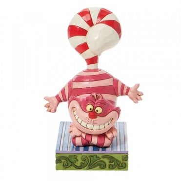 Cheshire Cat Candy Cane Tail Figure