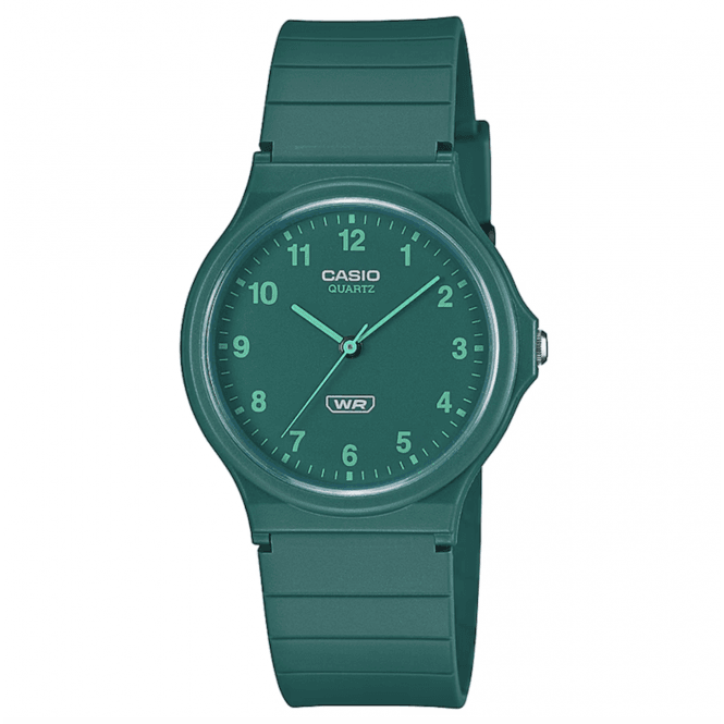Classic Green Quartz Resin Watch 