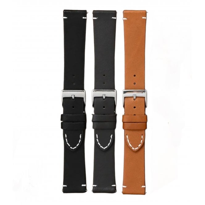 Genuine Leather Quick Release Watch Strap - 14mm,16mm,18mm & 20mm