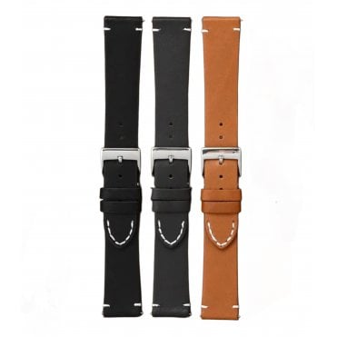 Genuine Leather Quick Release Watch Strap - 14mm,16mm,18mm & 20mm