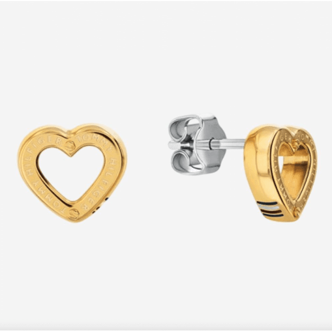 Gold Plated Heart Earrings 