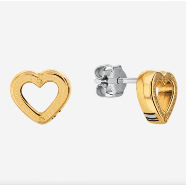 Gold Plated Heart Earrings 