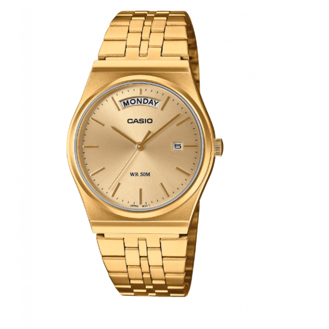 Gold Plated Retro Gold Dial Watch 