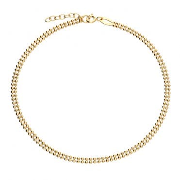 Gold Plated Sterling Silver Anklet