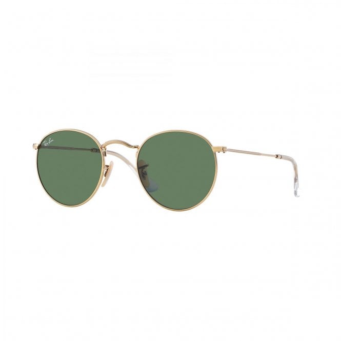 Gold ROUND METAL Sunglasses RB3447 001 50 