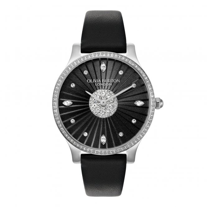 Ladies' Black Leather Beaulieu Watch