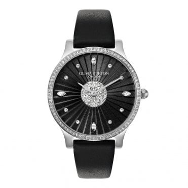 Ladies' Black Leather Beaulieu Watch