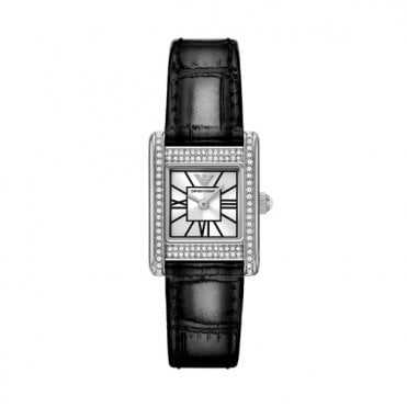 Ladies' Black Leather Genni Watch