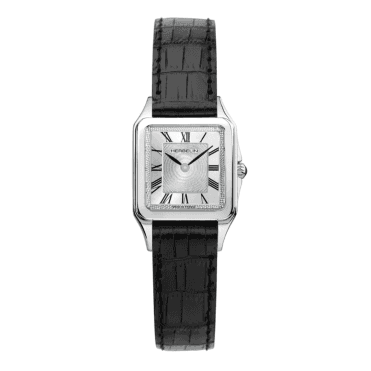 Ladies' Black Leather Luna Watch