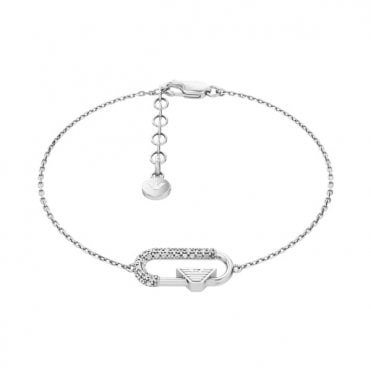 Ladies' Cubic Zirconia Logo Essence Bracelet