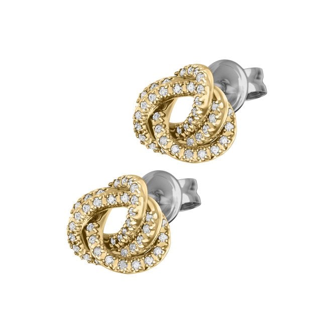 Ladies' Cubic Zirconia Siganture Knot Earrings