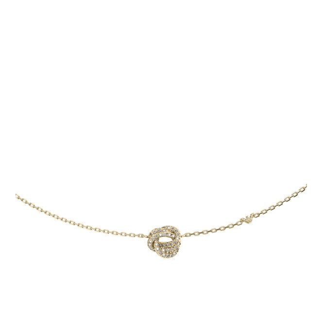 Ladies' Cubic Zirconia Siganture Knot Necklace