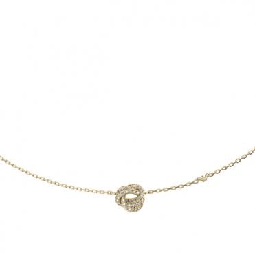 Ladies' Cubic Zirconia Siganture Knot Necklace