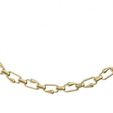 Ladies' Gold Plated Artful Link Necklace