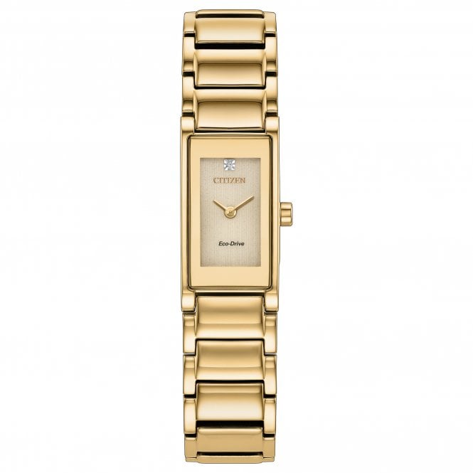 Ladies' Gold Plated Axiom Eco-Drive Watch