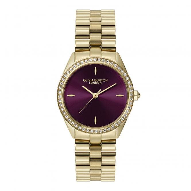 Ladies' Gold Plated Bejewelled Watch
