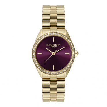 Ladies' Gold Plated Bejewelled Watch