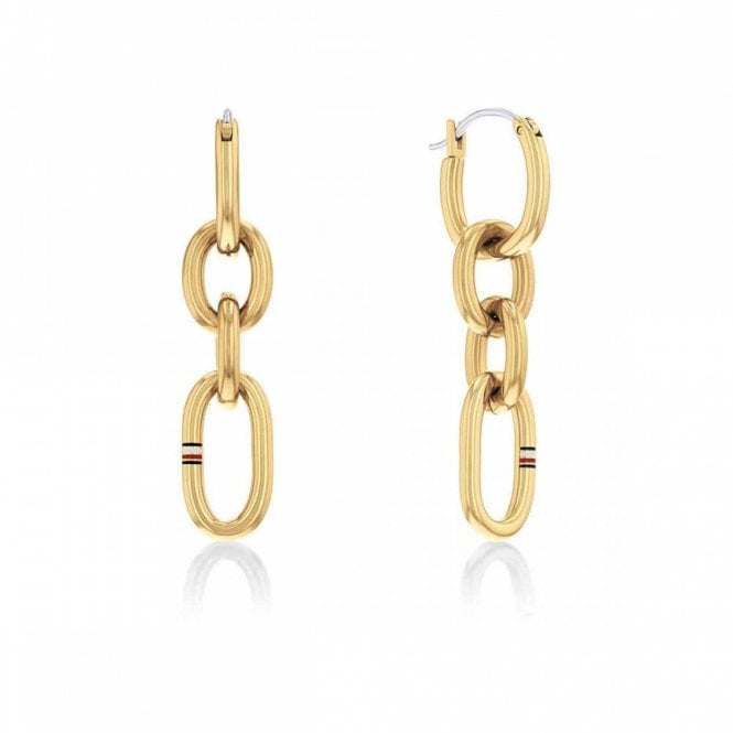 Ladies' Gold Plated Contrast Earrings