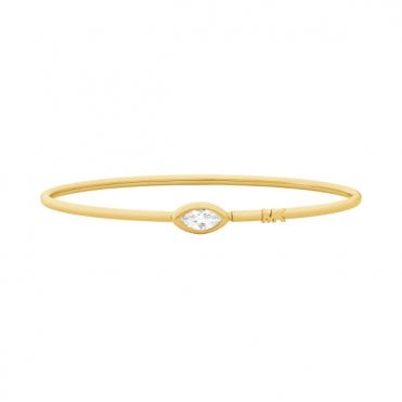 Ladies' Gold Plated Cubic Brilliance Bangle