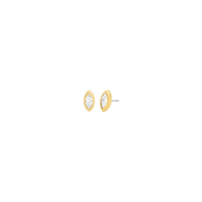 Ladies' Gold Plated Cubic Brilliance Earrings