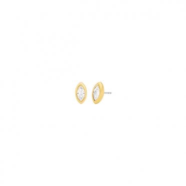 Ladies' Gold Plated Cubic Brilliance Earrings