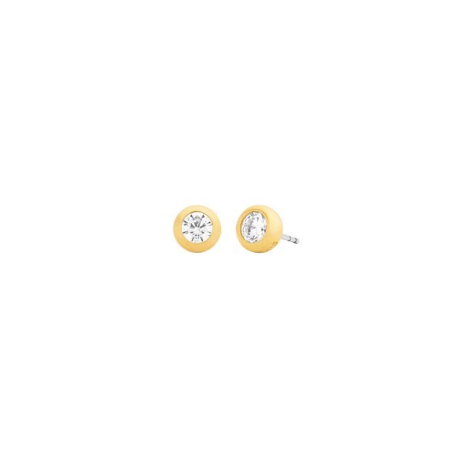 Ladies' Gold Plated Cubic Brilliance Earrings