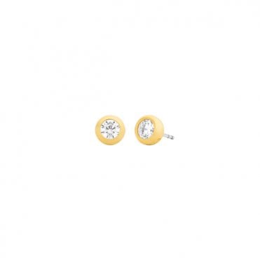 Ladies' Gold Plated Cubic Brilliance Earrings
