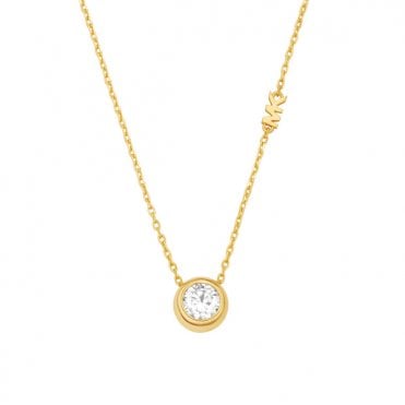 Ladies' Gold Plated Cubic Brilliance Necklace