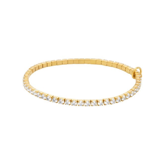 Ladies' Gold Plated Cubic Brilliance Tennis Bracelet