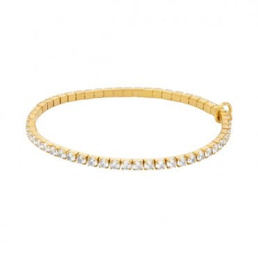 Ladies' Gold Plated Cubic Brilliance Tennis Bracelet