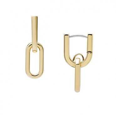Ladies' Gold Plated D Link Heritage Earrings