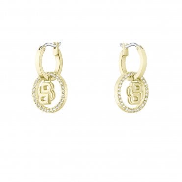 Ladies' Gold Plated Double B Divine Earrings