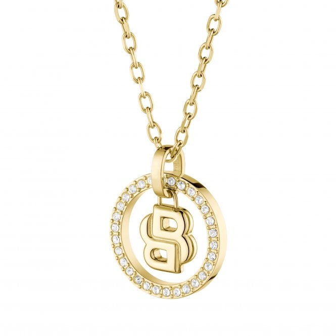 Ladies' Gold Plated Double B Divine Necklace