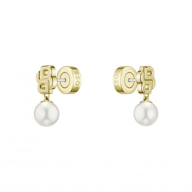 Ladies' Gold Plated Double B Mirelle Earrings