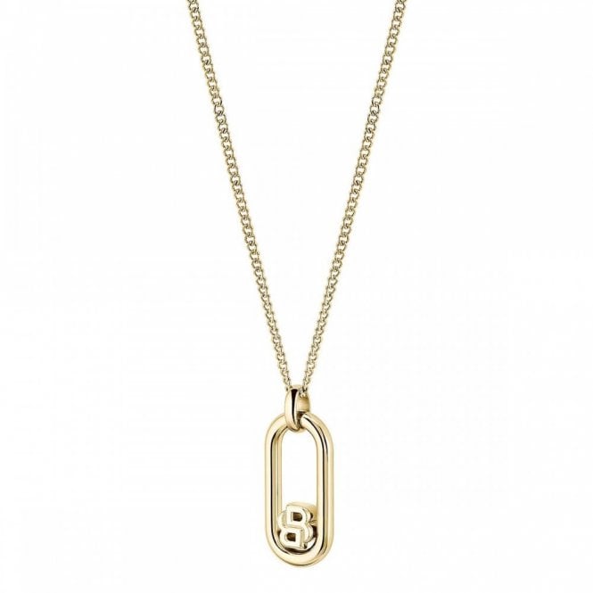 Ladies' Gold Plated Double B Necklace 